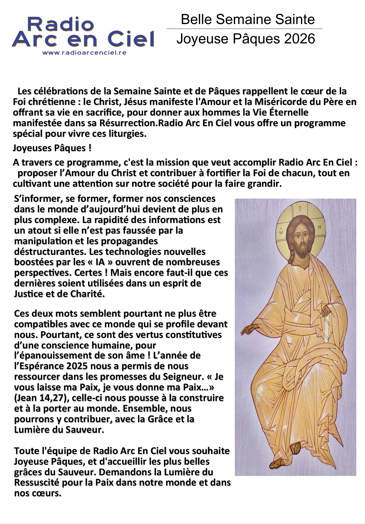 information radio arc en ciel